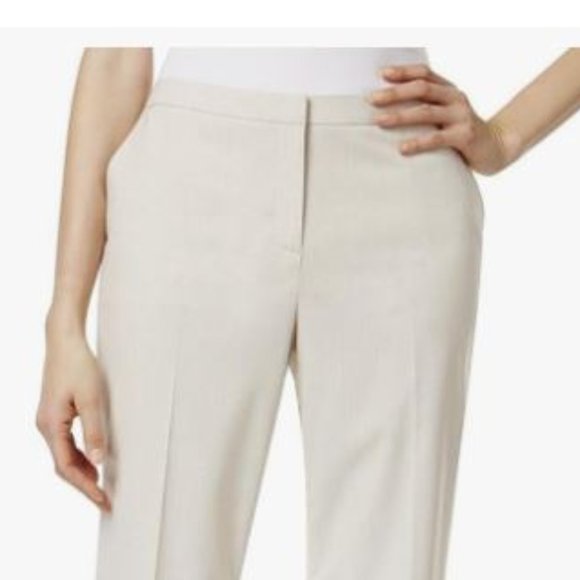 Tommy Hilfiger Ivory Fairfield Trousers Relaxed Fit Size 2 NWT - Picture 2 of 16